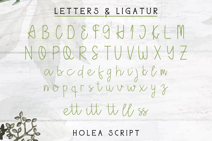 Example font Holea #3
